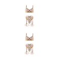 thumbnail image 3 of Jumpingount Conjunto de sujetador Lencería sexy 3 piezas Patrones de flores Lavable Dulce regalo Encaje sin costuras Brasserie Ropa interior de Type10 NO10, 3 of 6