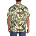 thumbnail image 3 of Uemuo Jungle Animals Pattern Cotton Linen Short Sleeve Shirts,Casual Lightweight Button Down Shirts,Vacation Beach Summer Tops-4X-Large, 3 of 7
