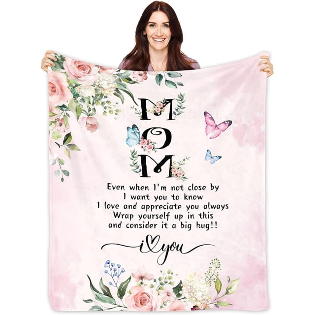 LHSHID Mom Birthday Gifts Mom Blanket Gifts for Mom Birthday Gifts for Mom Gifts for Mom from Daughter Birthday Gifts for Mom from Daughter Mom Gifts from Daughter Son Soft Throw Blanket 30"x40"