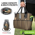 thumbnail image 2 of Bright Checkered Garden Tools Bag, Water-proof Oxford Garden Tote Home Organizer Gardening Tool Bag Kit Holder with 8 Pockets for Indoor and Outdoor Gardening (Tools Not Included), 2 of 6
