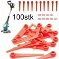 thumbnail image 5 of 100x Plastic Blades Replacement Blades For Gardena Grass Trimmer Easycut Li-18/23r (100pcs) -zz, 5 of 5