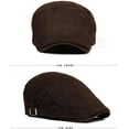 thumbnail image 4 of Boinas negras para hombre y mujer, gorra plana transpirable, boina vintage, gorra de golf para conducir, gorra de hiedra Gatsby vintage ajustable para primavera, verano y otoño, 4 of 5