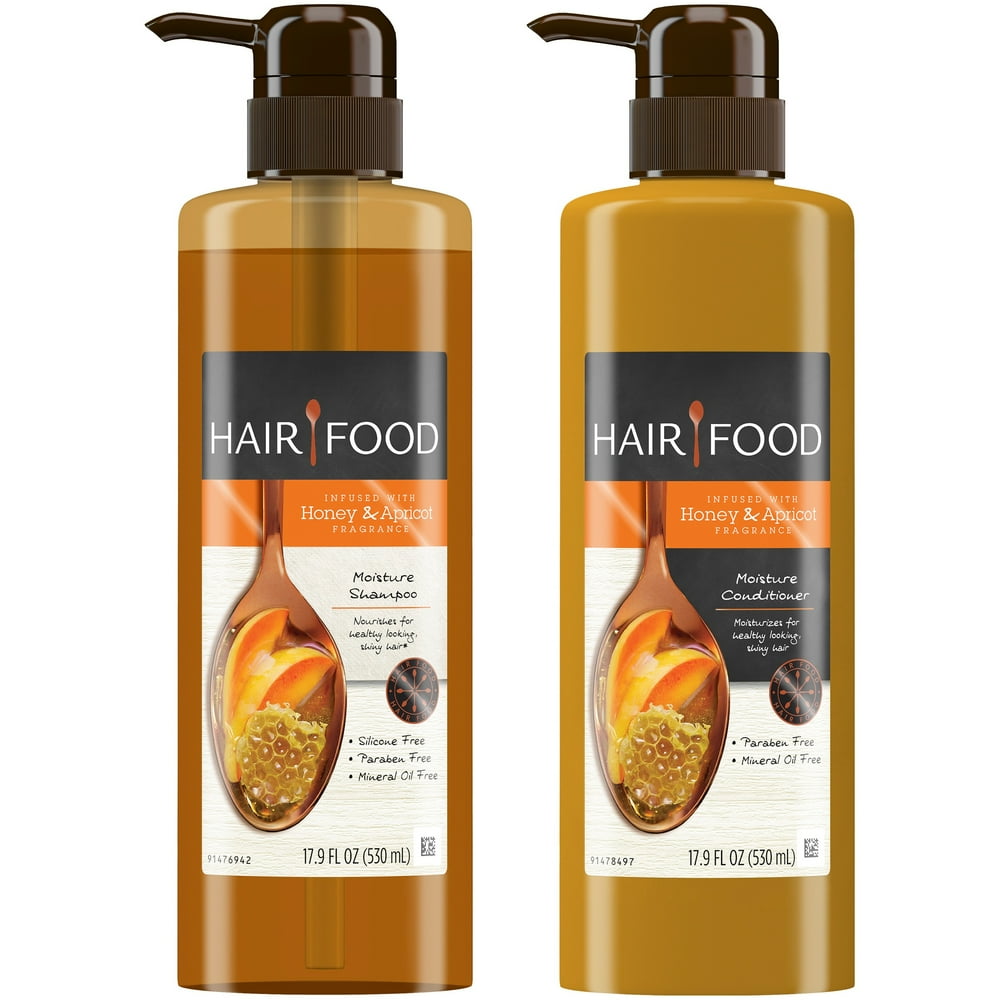 Hair Food Moisture Shampoo & Conditioner Set Infused With Honey Apricot