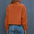 thumbnail image 5 of Women Autumn And Winter Fashion Cropped Jackets Button Cropped Jacket Tops Long Sleeve Shirts, 5 of 7