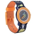 thumbnail image 3 of Reloj para niños con dibujos animados, resistente al agua, correa de cinta, de cuarzo, color naranja, 3 of 14