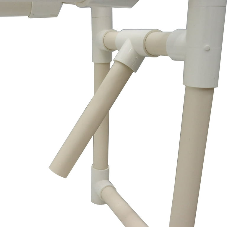 TECHTONGDA 54-Site Hydroponic Grow Kit, Ladder Double Side System With 5-Gallon Tank & Automatic Watering Pump, Indoor/Outdoor White Garden Setup