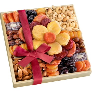 Golden State Fruit Gourmet Harvest Bloom Dried Fruit and Nut Gift Tray, 10 Pc