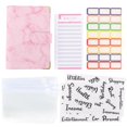 thumbnail image 1 of juego de carpeta de presupuesto con sobres con cremallera, carpeta de sobres para efectivo para presupuestos, carpeta de ahorro de dinero, tamaño A6, 1 of 3