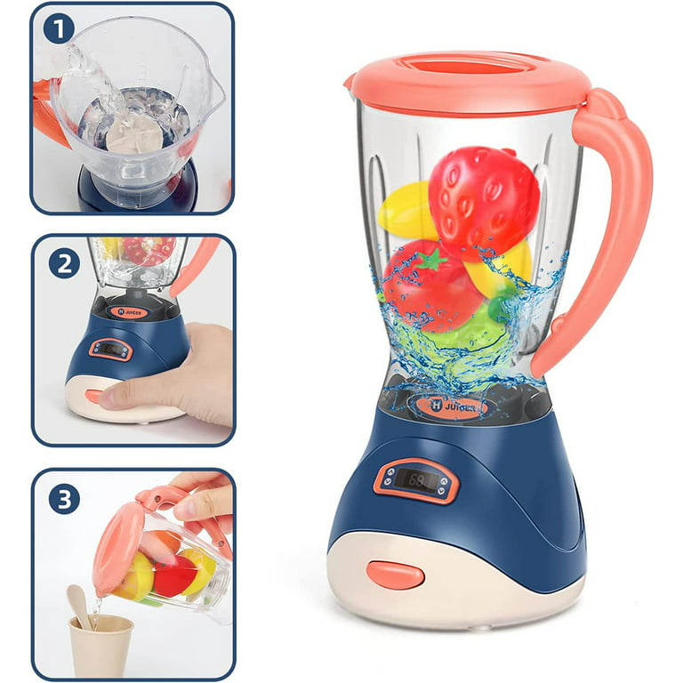 Kids Assorted Kitchen Appliance Toys, Pretend Kitchen Toy Set Includes  Coffee Maker ,Blender and Toaster ,Cutting Play Food and Kitchen Utensils