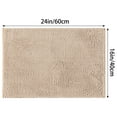 thumbnail image 6 of NOMADIC NOOK 2 Pcs Solid Bathroom Rug, Soft Plush Bath Mat Khaki 20" x 32", 6 of 6