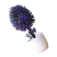 thumbnail image 2 of Wosthever Bonsái Artificial de estilo nórdico, árbol de simulación, en maceta, adornos de escritorio, plantas, maceta, oficina, jardín, Decoración Púrpura, 2 of 6