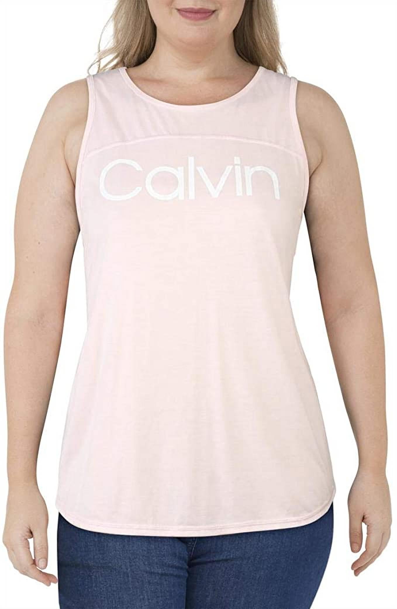 roman Jeg bærer tøj mager Calvin Klein Women's Logo Running Tank Top, Pink XXL - NEW - Walmart.com