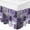 Purple, variant on Blue Grey Bed Skirt Queen Size 16 Inch Drop, Elastic Wrap Around Bed Skirts Pleated Luxury Dust Ruffles For Twin Full Queen Cal King Base Beds, Modern Oil Painted Abstract Art Aesthetics