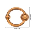 thumbnail image 2 of FELTECHELECTR Zinc Alloy Vintage Door Knocker Coffee For Homeowners 1Pack, 2 of 6