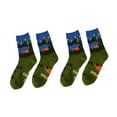 thumbnail image 3 of Calcetines divertidos para hombre, transpirables, regalo de San Valentín, calcetines casuales para parejas Cámping, 3 of 9