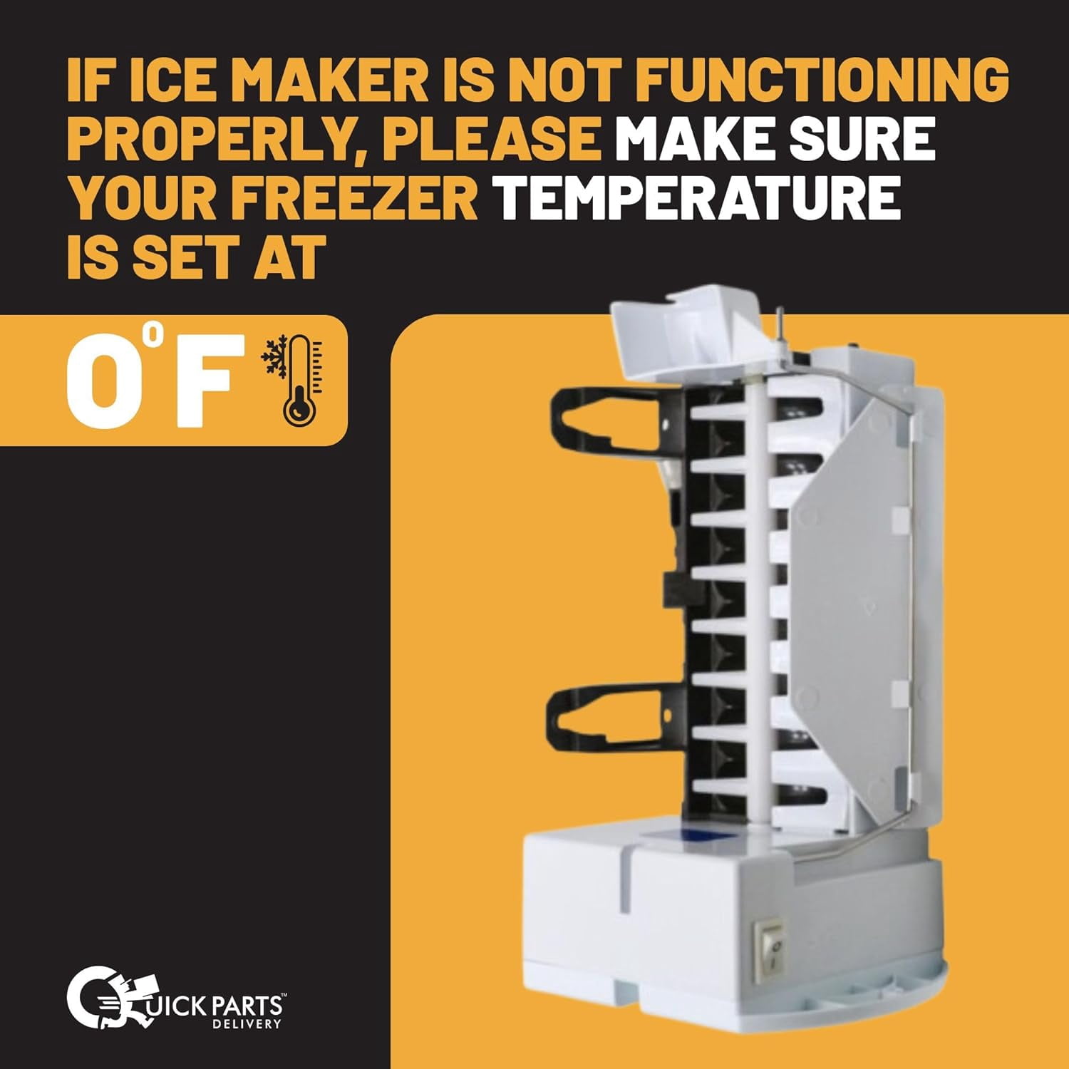 QPD Upgraded WR30X10093 Ice Maker Replacement Kit for GE Refrigerators