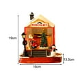thumbnail image 5 of Artesanías de casas de pueblo navideñas iluminadas con LED para la oficina, sala de estar, decoración navideña Papá Noel, 5 of 5