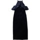 thumbnail image 1 of Vestido de terciopelo con volantes Ralph Lauren para mujer color azul 12, 1 of 2