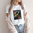 thumbnail image 2 of NAMTYQX Womens T Shirts Lightweight Plus Size Crewneck Loose Airoft Short Sleeve Print Bedrucken Trendy Womens Summer Tops White Size 5XL, 2 of 5
