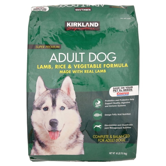 Kirkland Signature Lamb, Rice & Vegetable Formula Dry Dog Food, 40 Lb