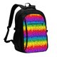 thumbnail image 1 of Fotbe Bright Rainbow Mochila con Estampado y Puerto USB para Hombre y Mujer, Mochila Antirrobo, Mochila de Viaje, Mochila Escolar, Mochila Universitaria, 1 of 7