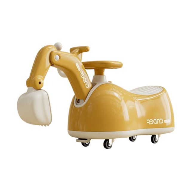 BELOVING Children Twist Car Activities Music Sounds Develops Motor Skills Ride on Toy beige