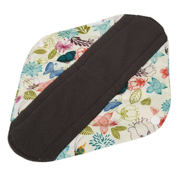 Toalla reutilizable Toallas sanitarias de fibra de carbón de bambú reutilizables regulares Almohadillas sanitarias Mama Panty(5#),Almohadilla sanitaria Almohadilla sanitaria reutilizable Almohadillas