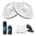 thumbnail image 2 of TRQ Rear Metallic Brake Pad & Performance Rotor Kit for Chevy GMC Cadillac BKA21312 Fits select: 2003-2007 CHEVROLET SILVERADO, 2001-2002 CHEVROLET TAHOE, 2 of 6