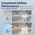 thumbnail image 5 of SPECSTAR AutoFlow Bathroom Exhaust Fan with Humidity Sensor (30-110-160CFM) - Energy-Saving EC Motor, Dual Insulation, Constant Airflow Technology (Install Kit, 4-in Duct Included), 5 of 9