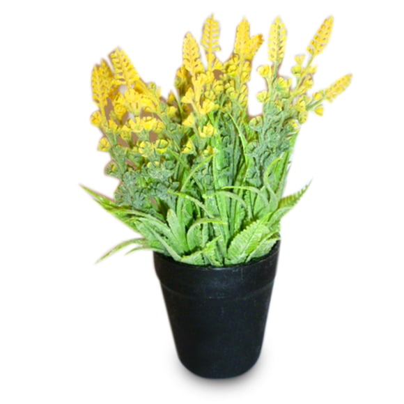 Juego de 4 macetas con planta artificial para decoración del hogar, oficina Storyland Storyland 57691