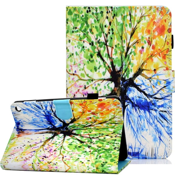 All-New Fire HD 10 Plus Case 2021, Cover for Fire HD 10.1" 11th Gen 2021, Allytech Auto Sleep Wake PU Leather Anti-Scratch Card Holder/Pen Slot Case for Kindle Fire HD 10.1" 2021, Color Tree