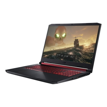 Acer Nitro 5 AN517-51-76V6 - Intel Core i7 - 9750H / up to 4.5 GHz - Win 10 Home 64-bit - GF RTX 2060 - 16 GB RAM - 256 GB SSD - 17.3" IPS 1920 x 1080 (Full HD) @ 144 Hz - Ethernet, Fast Ethernet, Gigabit Ethernet, IEEE 802.11b, IEEE 802.11a, IEEE 802.11g, IEEE 802.11n, IEEE 802.11ac Wave 2, Bluetooth 5.0 - Wi-Fi 5 - obsidian black - kbd: US Intl