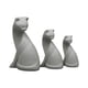 thumbnail image 1 of Conjunto de colección de figuras de gatos pequeños Adorno Figura de gato en miniatura Coleccionable para Gris, 1 of 9
