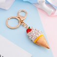 thumbnail image 5 of Llavero bonito con forma de helado para mujer, regalo de joyería (rosa), 5 of 5