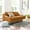 Tan, variant on Modway Harness 64" Stainless Steel Base Leather Loveseat in Tan