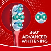 Colgate 360 Advanced Whitening Toothbrush Pack, Soft Adult Toothbrushes, 2 Pack