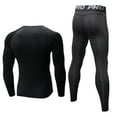 thumbnail image 6 of YUSHOW Mens Thermals Underwear Set Thin Wicking Base Layer Crew Neck Long Johns,Size 2XL, 6 of 8