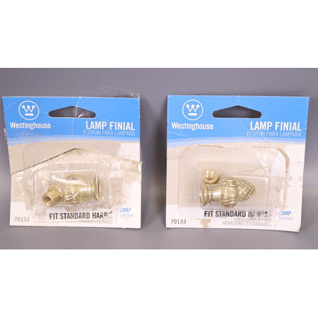 Westinghouse 1-1/2 In. Brass Acorn Lamp Finial & Finial Thread Reducer 70133