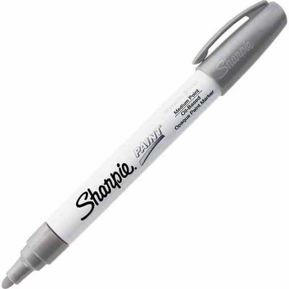 Sharpie-2PK Permanent Paint Marker, Medium Bullet Tip, Silver