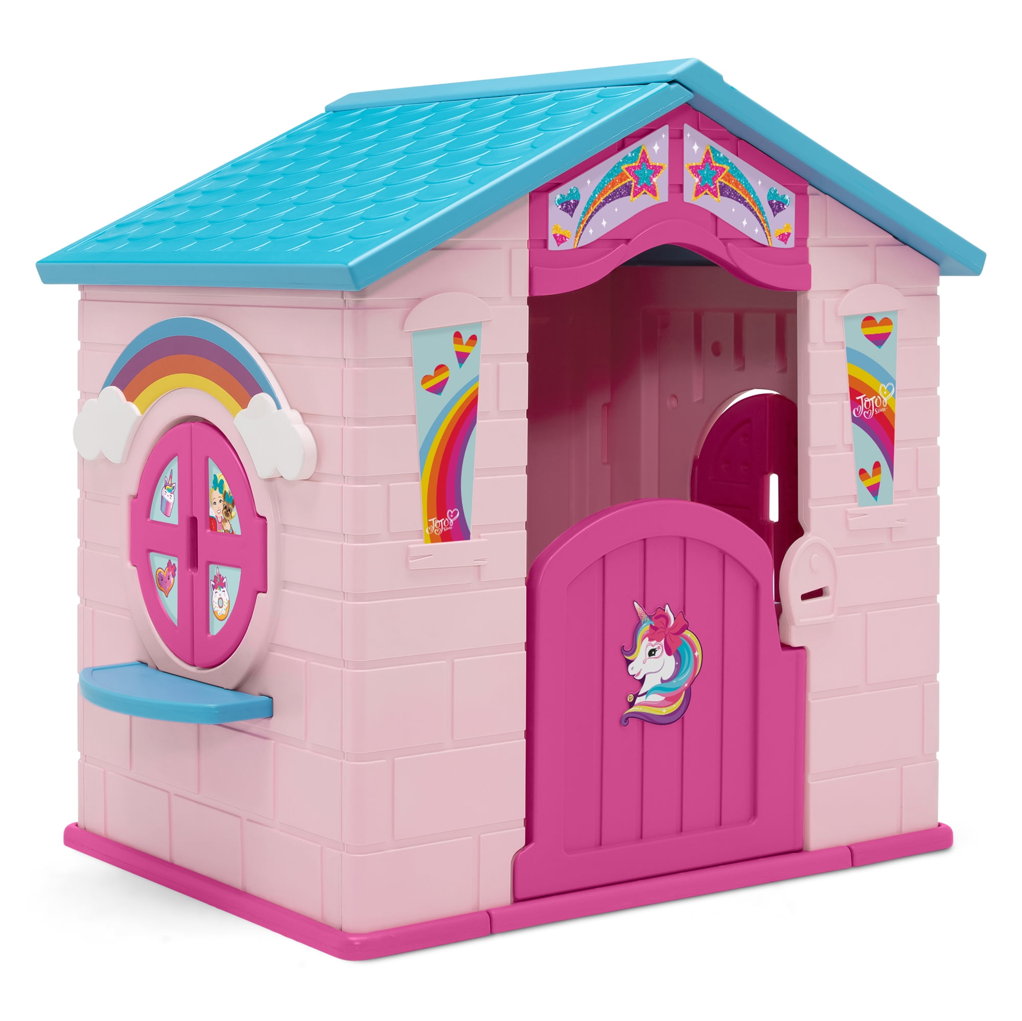 JoJo Siwa Plastic Indoor/Outdoor Playhouse with Easy Assembly by Delta