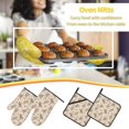 thumbnail image 6 of Oven Mitts and Pot Holders 4 Piece, Cowboy Sitting On Cow Back High Heat Slip Resistant Oven Mitt and Trivets Set Kitchen Oven Glove Pot Holders for Cooking Baking Grilling, 6 of 7