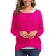 thumbnail image 1 of Jersey holgado UGET de gran tamaño para mujer, rojo rosa, 1 of 5