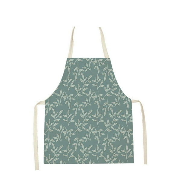 Pisexur Batería de cocina Delantal de cocina de algodón y lino para mujer, ajustable, impermeable, para barbacoa, para hombre. para la cocina del hogar