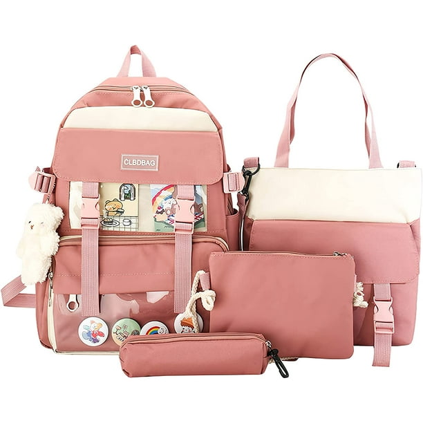 Backpack for Girls Teens Bookbag Set Laptop Backpack Shoulder bag with