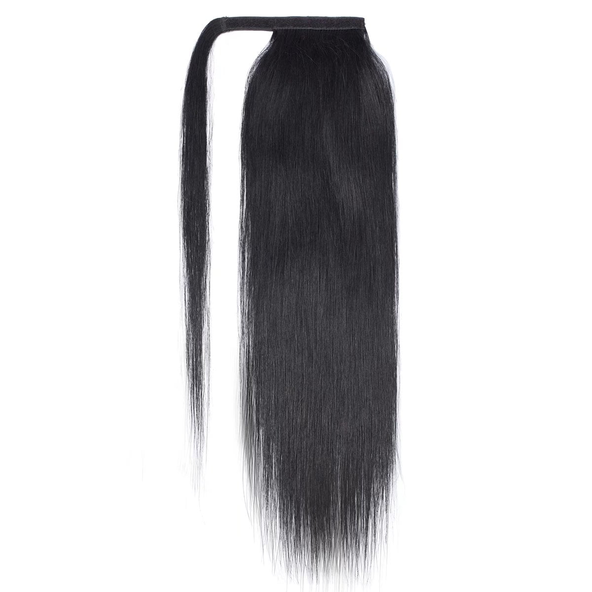 MY-LADY Women Clip in Ponytail Thick 100% Remy Human Hair Extensions Warp Around One piece Hairpiece Straight