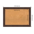 thumbnail image 4 of Amanti Art Natural Cork Board Framed Wildwood Brown Bulletin Board 41 in. x 29 in., 4 of 8