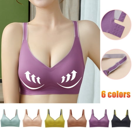 Fesfesfes Women Fashion Bra Wireless Underwear One-Piece Bra Everyday Underwear Bras for Women
