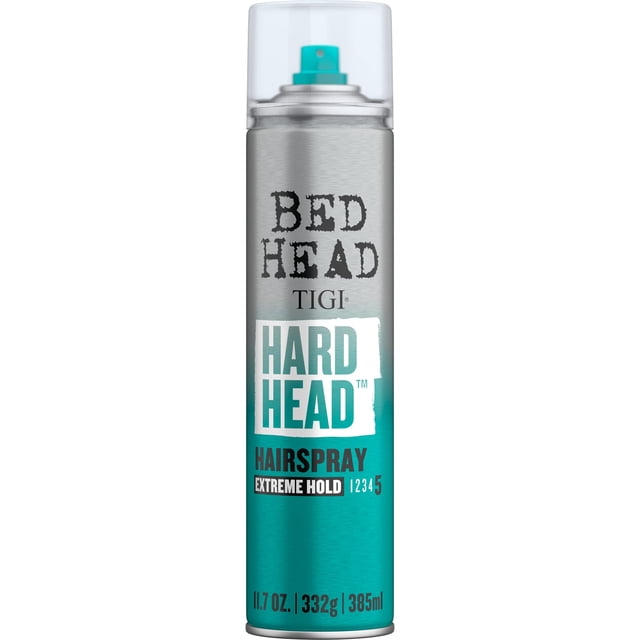 Hairspray TIGI Bed Head Hard Head, fijación extrafuerte, 350 ml, 4 unidades