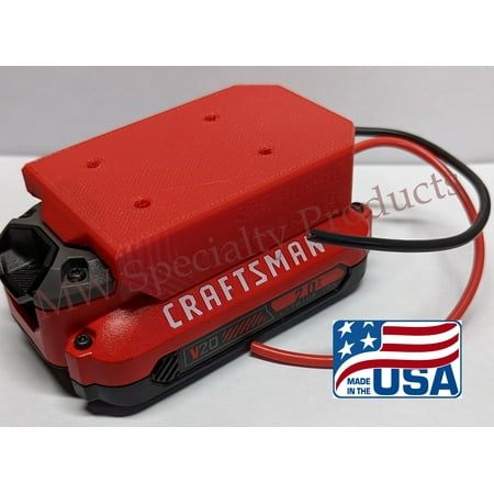 

Craftsman 20v Battery Adapter Holder Dock with Wires for Power Wheels Upgrade with Warranty