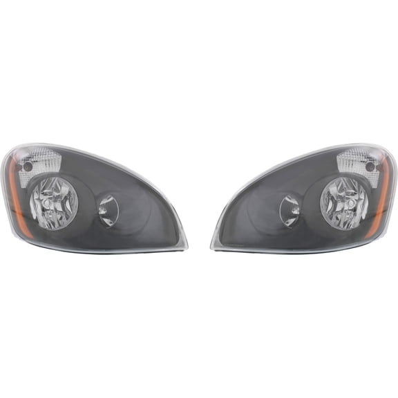 Headlight Compatible With 2008-2017 Freightliner Cascadia Left Driver and Right Passenger Halogen